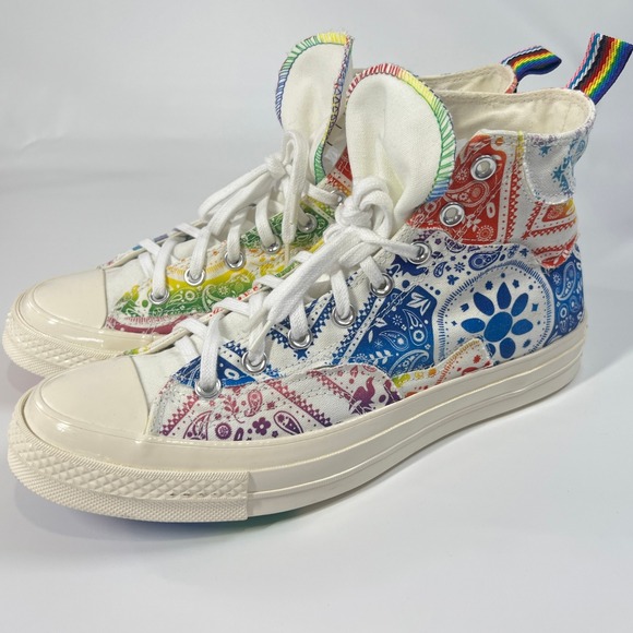 Converse‎ Chuck Taylor Pride Bandana Family Unity Hi Tops Mens 9.5 / Womens 11.5 - Picture 5 of 14